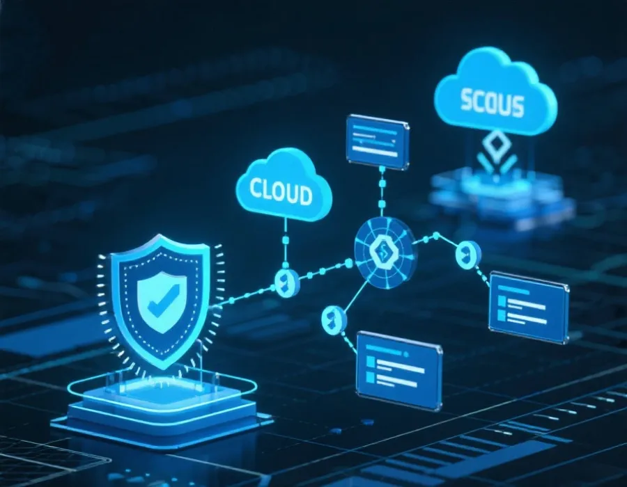 数据传输与加密保护示意